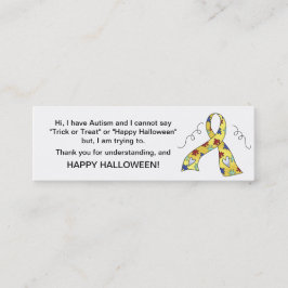 Cinta de la tarjeta para el autismo de Halloween 4