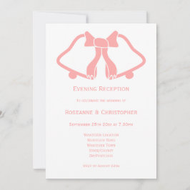 Cinta de las cintas de invitación a la recepción d