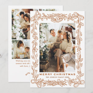 Cinta de lazo boho beige festivo de Navidad 5 Foto