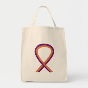 Cinta de naranja y conciencia de la orquídea Bolsa