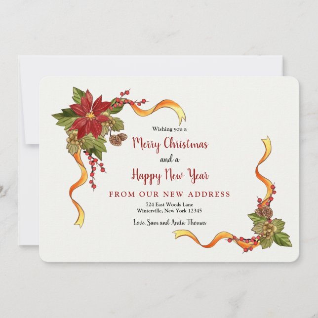 Cinta de navidades Nueva tarjeta de vacaciones de  (Anverso)