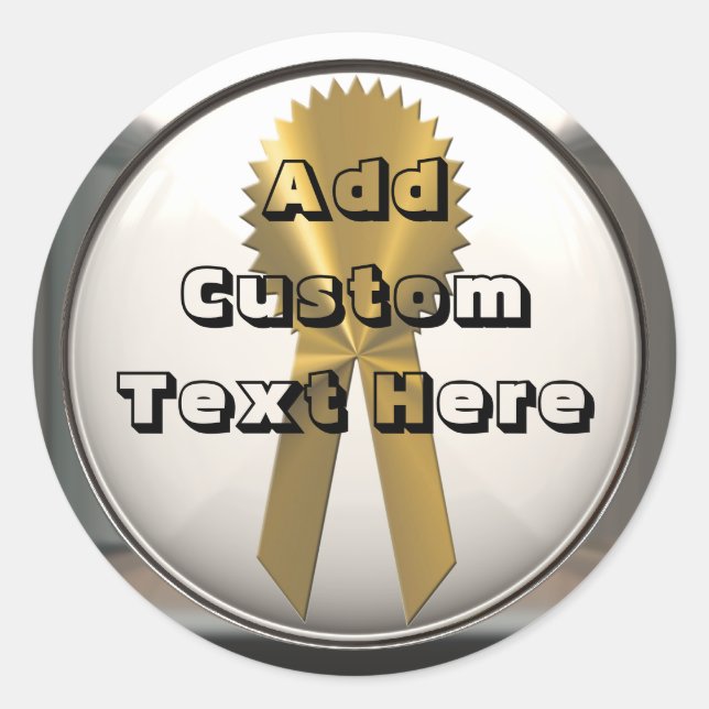 Cinta De Oro Con Sellos Y Pegatinas De Marco Plate (Anverso)