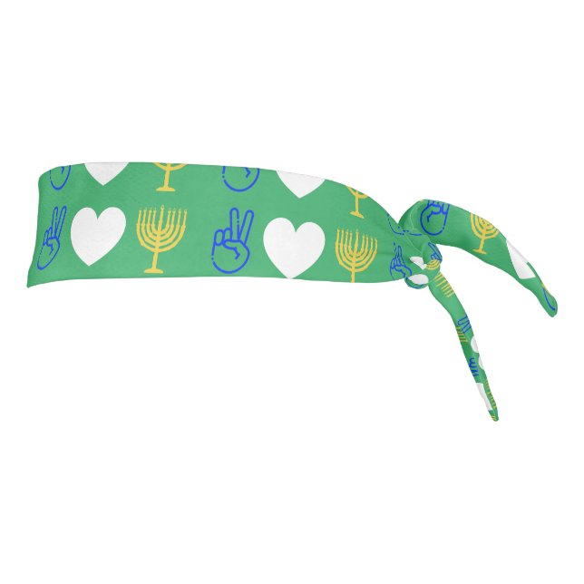 Cinta de Paz Amor y Janucá (Girar 90)