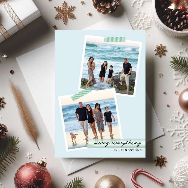 Cinta de rayas festivas - V1 - Tarjeta plana de va (Subido por el creador)