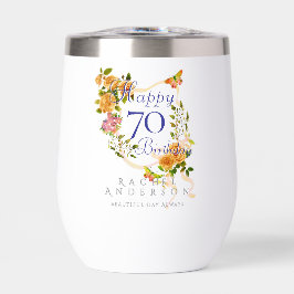 Cinta de Rosa Dorada Cumpleaños 70