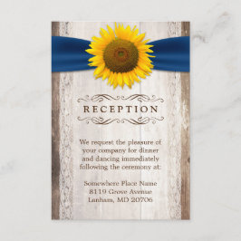 Cinta de Sunflower Rustic Wood Wedding Recepcion