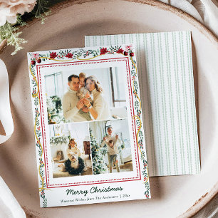Cinta de verdor botánico Feliz Navidad 3 Foto