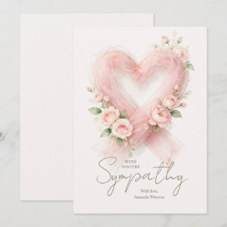 Cinta Delicada de Corazón Rosa Suave Simpatía AML2