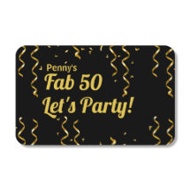 Cinta Fab Black and Gold 50th Birthday Party