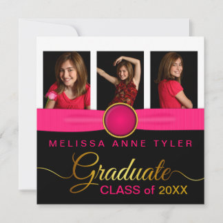 Cinta falsa e invitación a graduación de fotografí