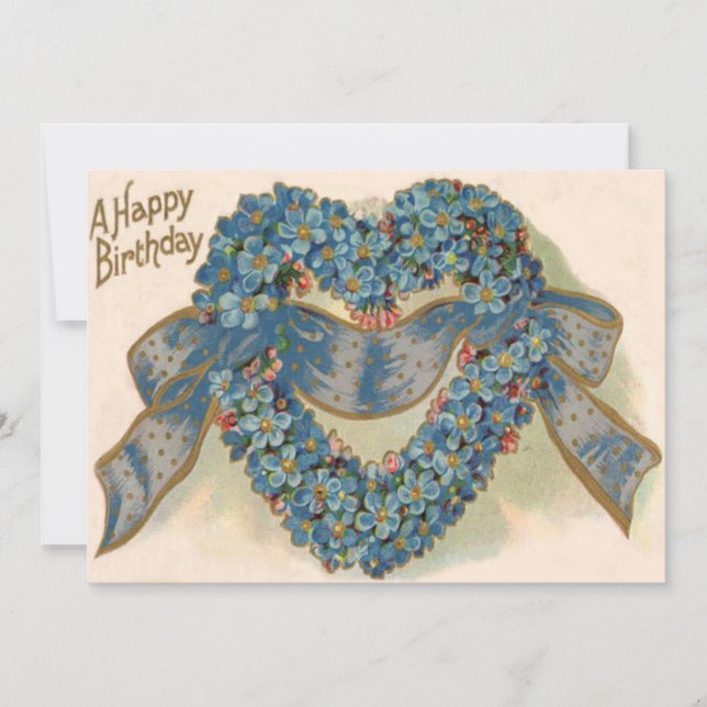 Cinta floral de nomeolvides (Anverso)