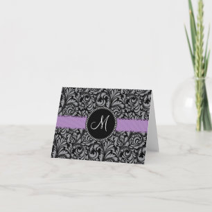Cinta floral negra inicial de la púrpura del