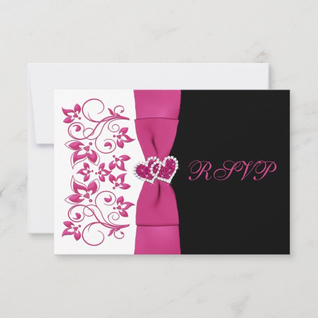 CINTA IMPRESA Tarjeta de Réplica Rosa, Blanca, Neg (Anverso)