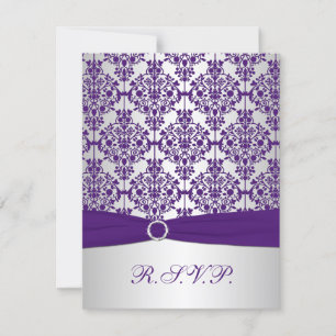 CINTA IMPRESA Tarjeta de respuesta de damasco plat