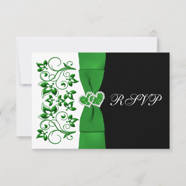 CINTA IMPRESA Verde, Blanco, Negro Tarjeta de Répl (Anverso)