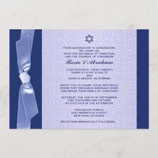 Cinta judía que casa invitaciones planas