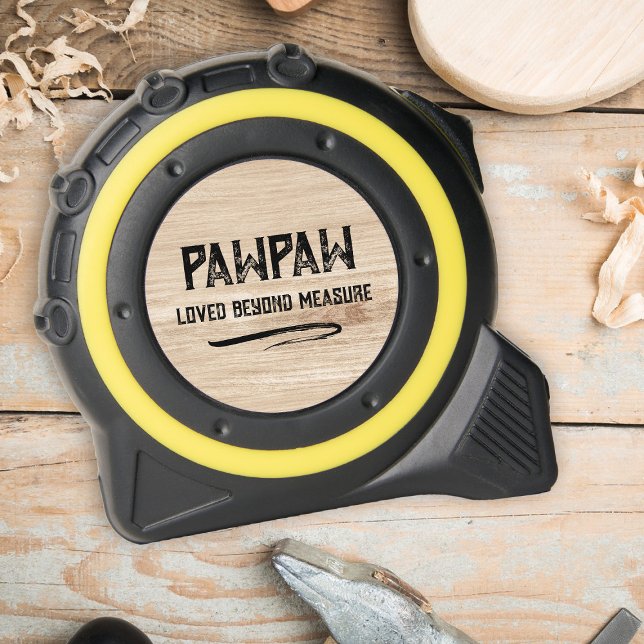 Cinta Métrica Amado más allá de la medida Faux Wood Paw (Subido por el creador)