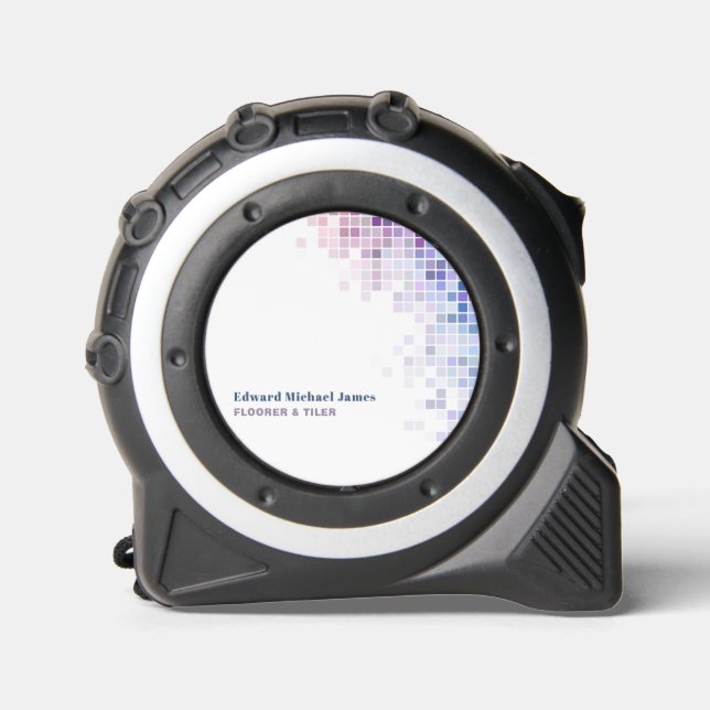 Cinta Métrica Baldosas cuadradas, suelo, instalador de mosaicos (Anverso)