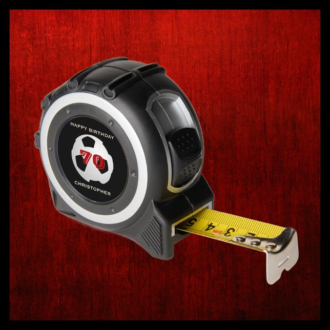 Cinta Métrica Balón de fútbol Feliz cumpleaños cualquier nombre  (Subido por el creador)