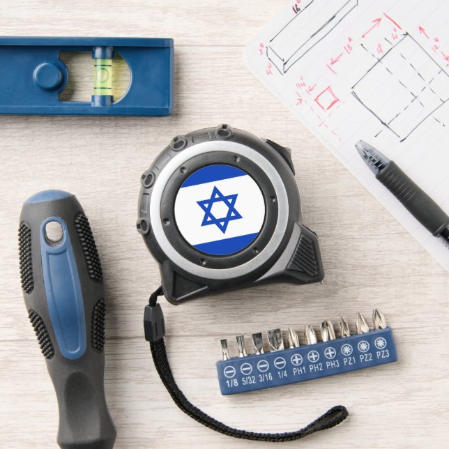 Cinta Métrica Bandera de Israel (Taller)