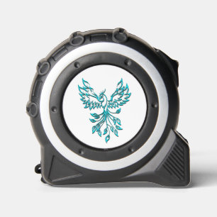 Cinta Métrica Blue Phoenix Rising en Blanco