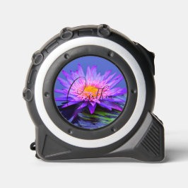 Cinta Métrica Bonito Pink Purple Water Lily Tape Measure Para El