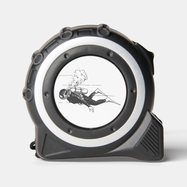 Cinta Métrica Buceador de Scuba (Anverso)