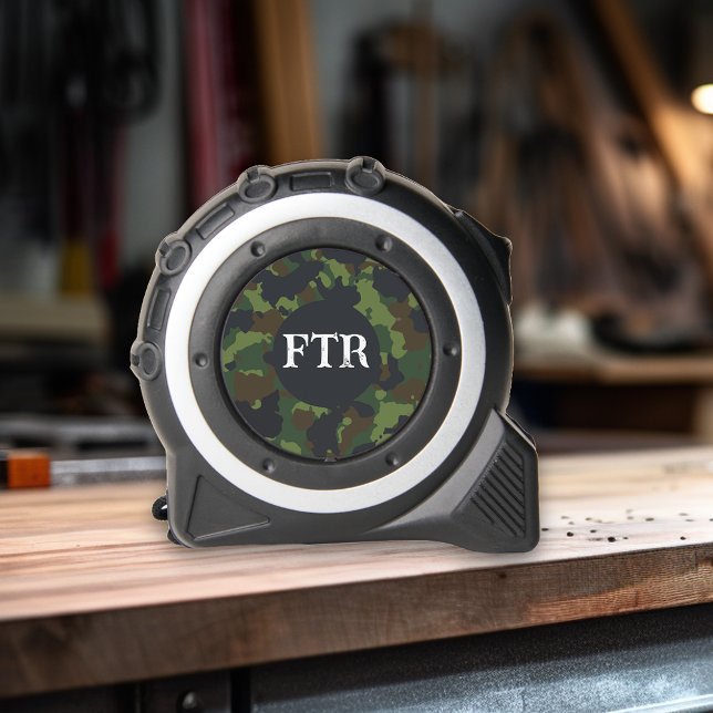 Cinta Métrica Camuflaje Monograma Verde Ejército (Subido por el creador)