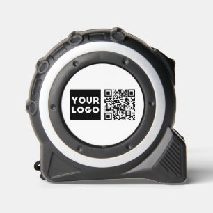 Cinta Métrica Código QR editable y su logotipo comercial o image