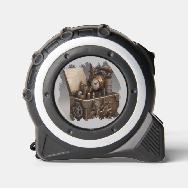 Cinta Métrica Cojín del tesoro con engranajes (Anverso)