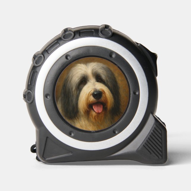 Cinta Métrica Collie Barbudo (Anverso)
