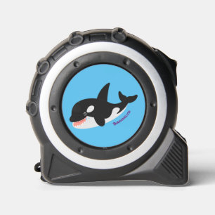 Cinta Métrica Cómico asesino ballena orca personalizado lindo il
