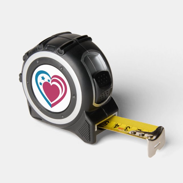 Cinta Métrica Corazón Patriótico (Ángulo)