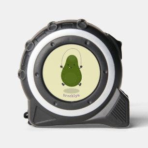 Cinta Métrica Cute aguacate salto cuerda personalizado ilustraci