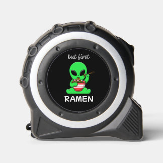 Cinta Métrica Cute Kawaii Alien comiendo Ramen