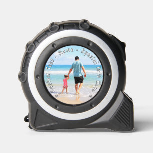 Cinta métrica de foto personalizada con texto