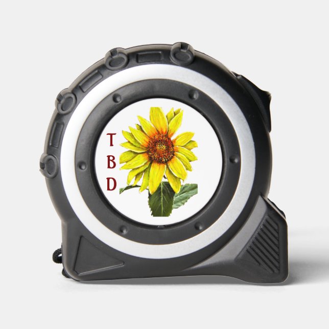 Cinta métrica de girasol (Anverso)