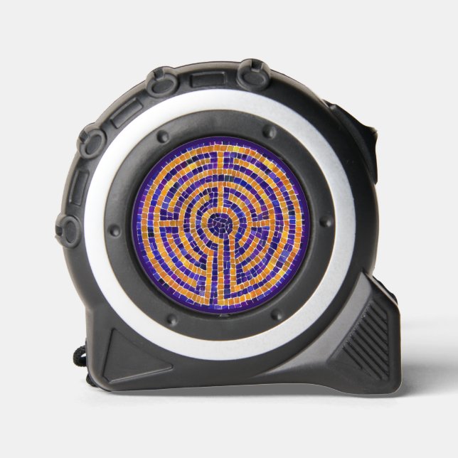 CINTA MÉTRICA DE MOSAICO DE LABERINTO (Anverso)