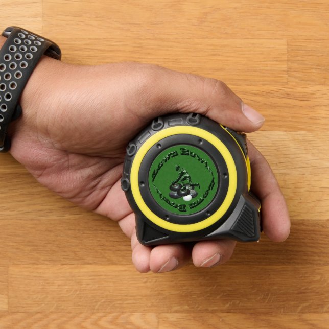 Cinta Métrica Diseño de bolas de césped verde cinceladas, medida (Hogar)