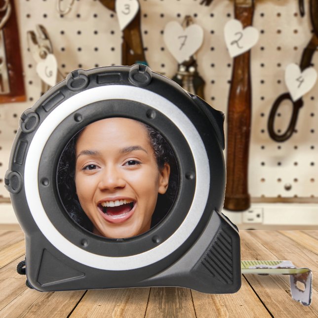 Cinta Métrica Diversión Cara Completa Cerrar Selfie Foto (Fun Full Face Close Up Selfie Photo Tape Measure)