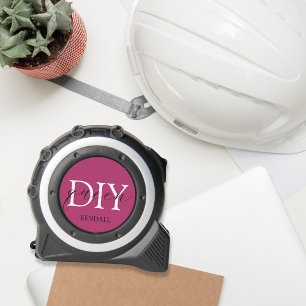 Cinta Métrica Diy Queen Monograma Rosa