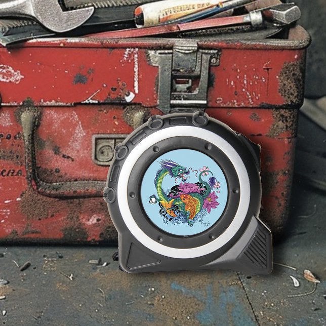 Cinta Métrica Dragón de agua chino Koi Fish (Subido por el creador)