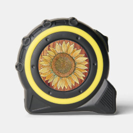 Cinta Métrica Elegante granja de arte rústico Boho amarillo gira