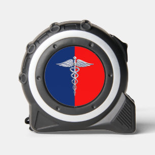 Cinta Métrica Elegante Liga de Símbolos Médicos Caduceos