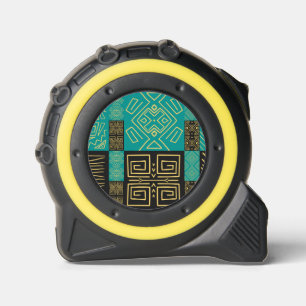 Cinta Métrica Elegante patrón geométrico tribal africano