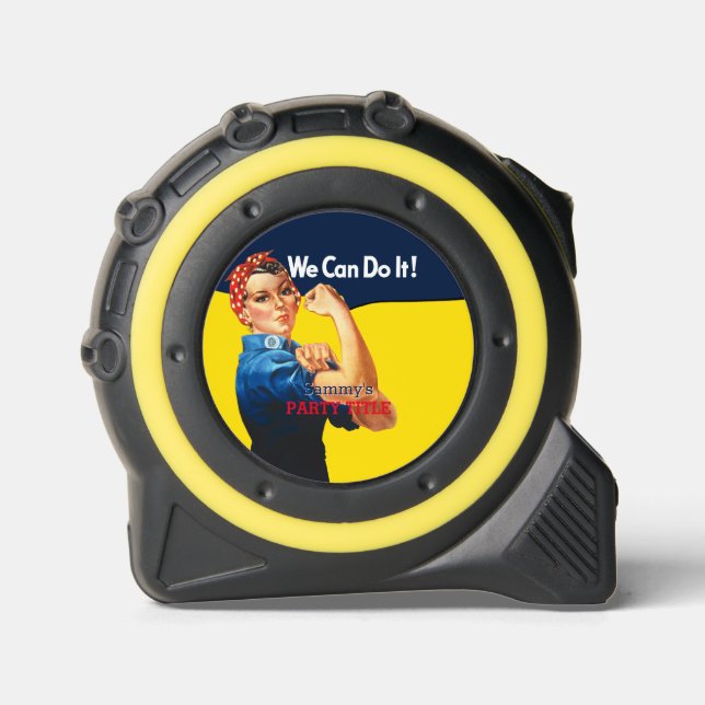 Cinta Métrica Es tu Personalizado Rosie Fiesta la que personaliz (Anverso)