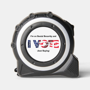 Cinta Métrica Estoy en la Seguridad Social y voto