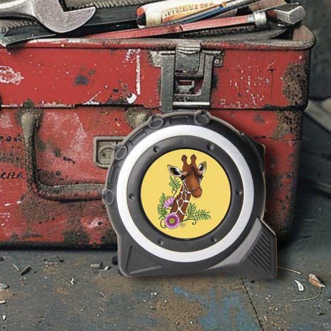 Cinta Métrica Flores de retrato amarillo de jirafa (Subido por el creador)