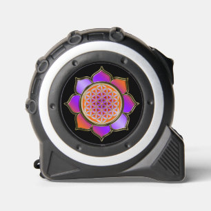 Cinta Métrica FLORES DE VIDA - Naranja Violeta Lotus