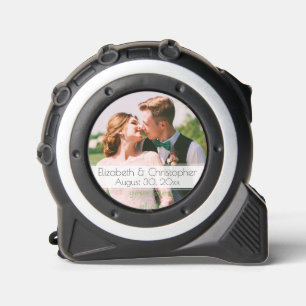 Cinta Métrica Foto de boda con nombres y fecha